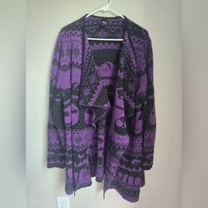 Nightmare Before Christmas Sweater Cardigan 3 Torrid Hot topic 3X